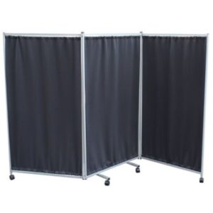Screen Three Fold With Curtains EA