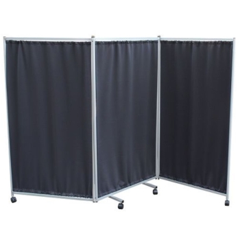 Screen Three Fold With Curtains EA