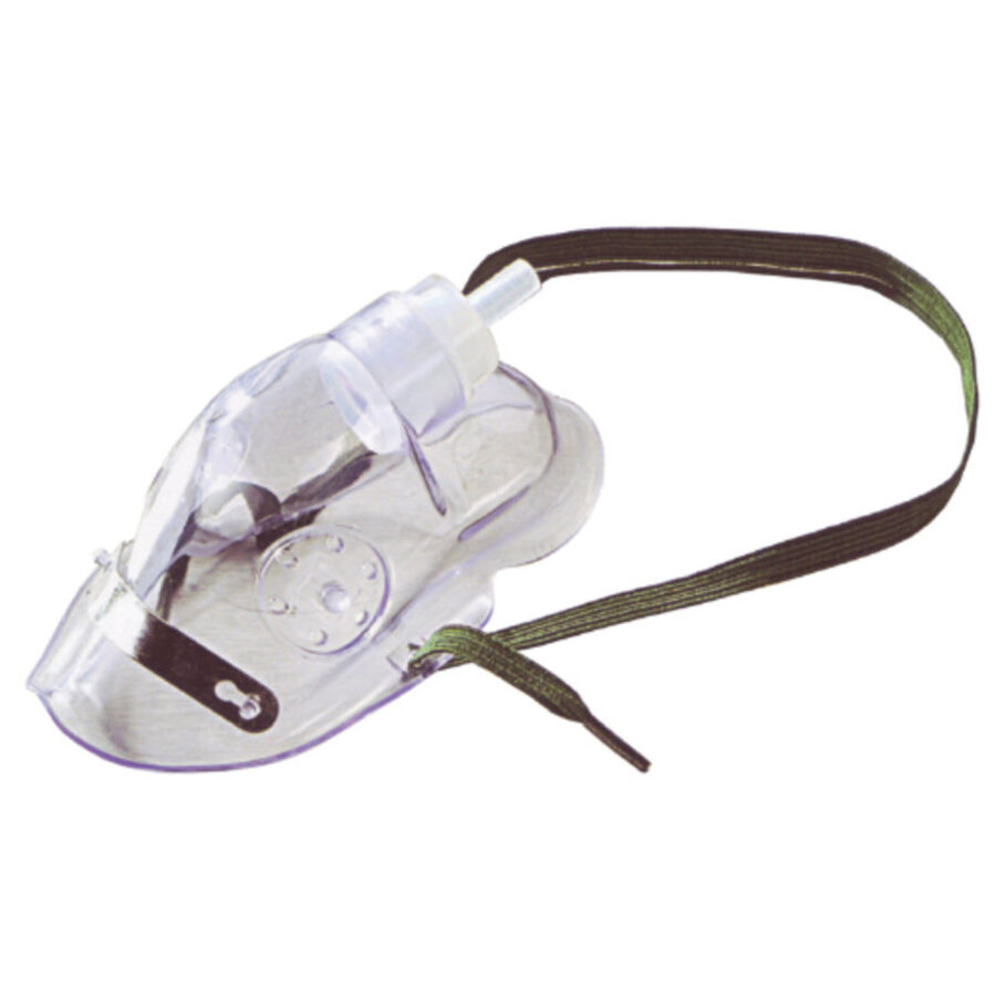 Parker Disposable Adult Elongated Oxygen Mask with Elastic Strap