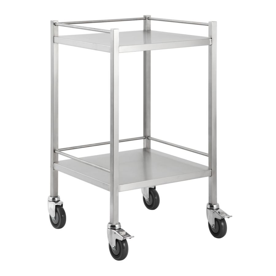 Stainless Steel Trolley No Drawer
