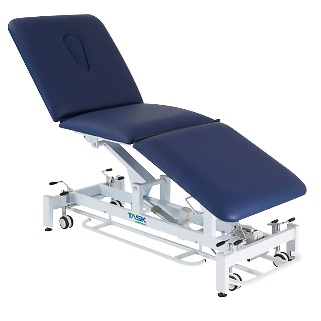Task Medical Hi-Lo Examination Couch 3 Section 1 Motor With Foot Control Bar 70cm Wide