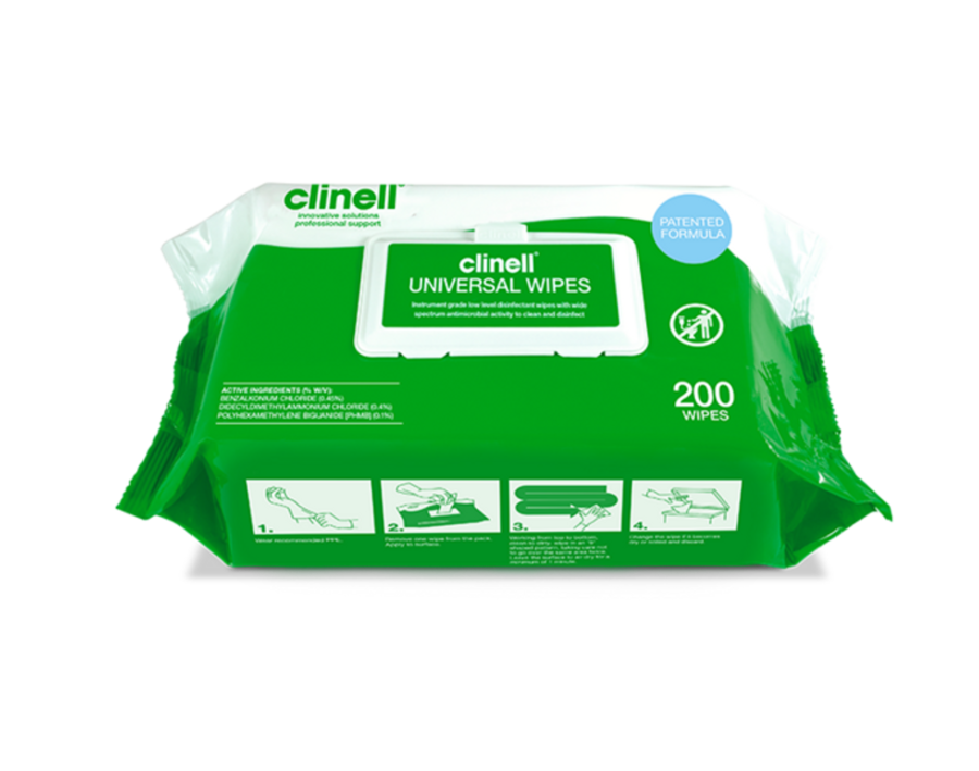 Clinell Universal Wipes 200 Soft Pack