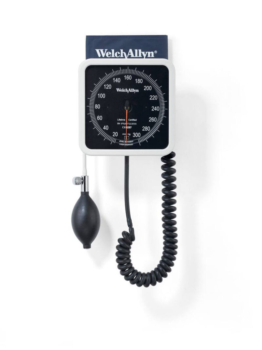 Welch Allyn Sphygmomanometer 767 Aneroid With Wall Mount And Adult Cuff
