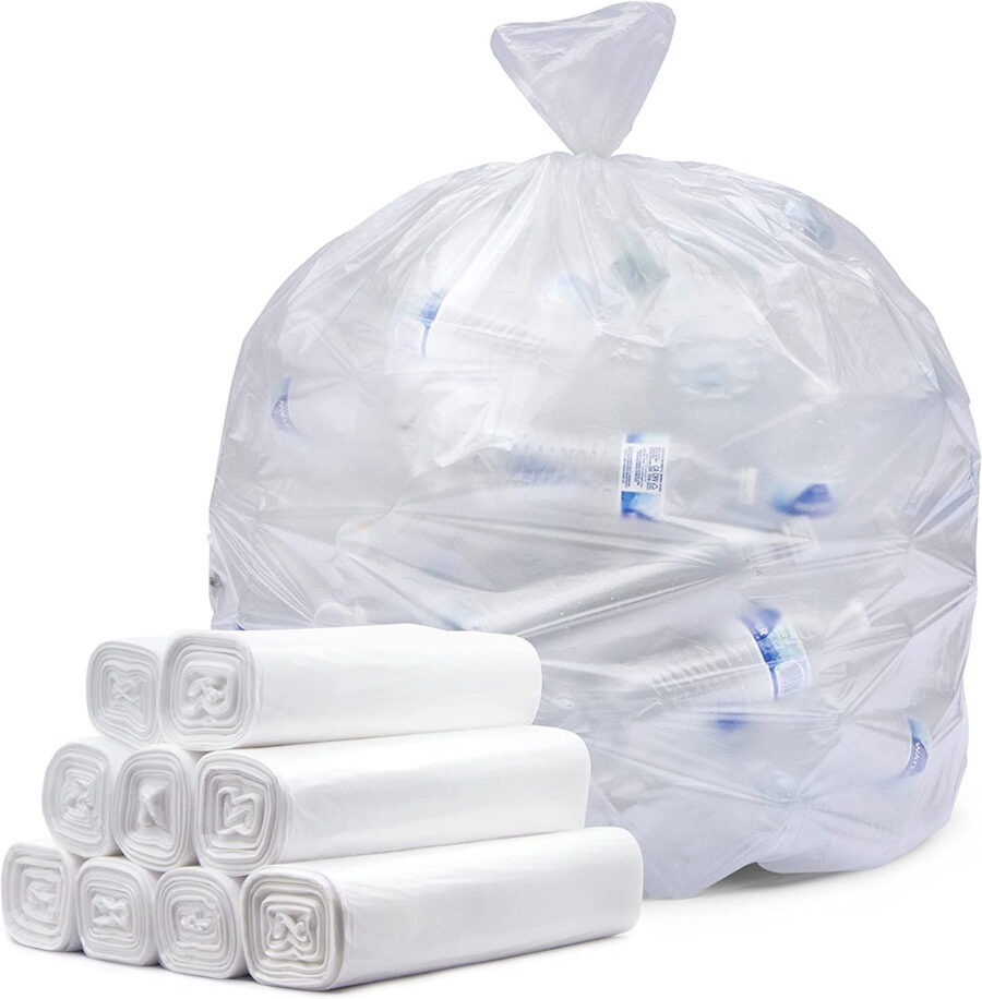 36L White Kitchen Tidy Bin Liners 1000pcs