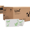 7201 Livi Basics/Everyday Ultraslim Hand Towel 1 Ply 150 Sheets (16 Packs)