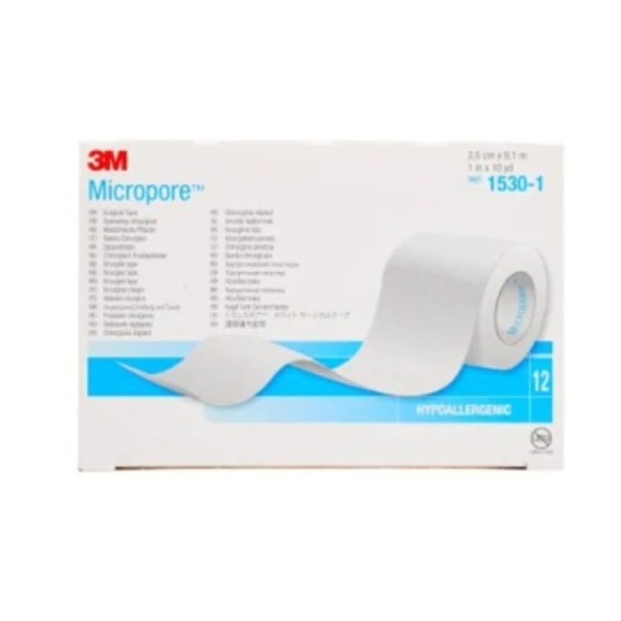 Micropore Surgical Tape 25mm X 9.1m White - BOX/12