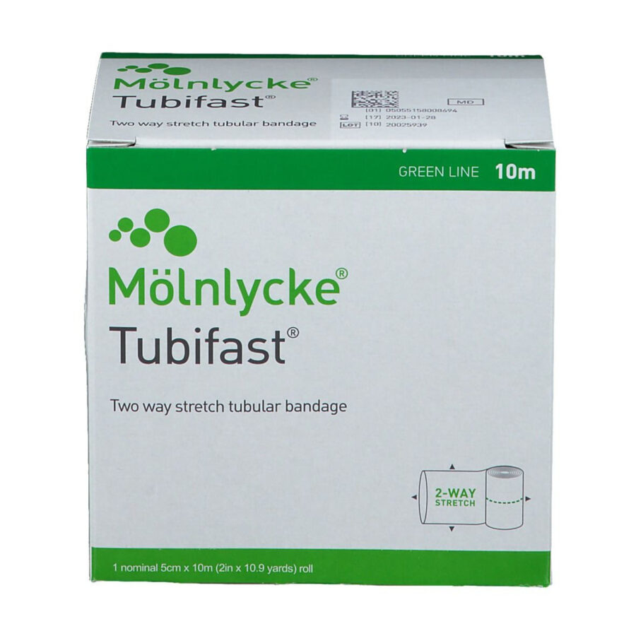 Tubifast 2-Way Stretch Green Medium Limbs 5cm x 10m EACH