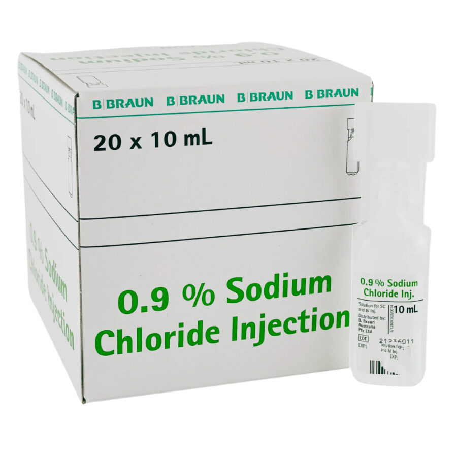 Sodium Chloride 0.9% for Inj 10ml Amp - BOX/20 - Image 2