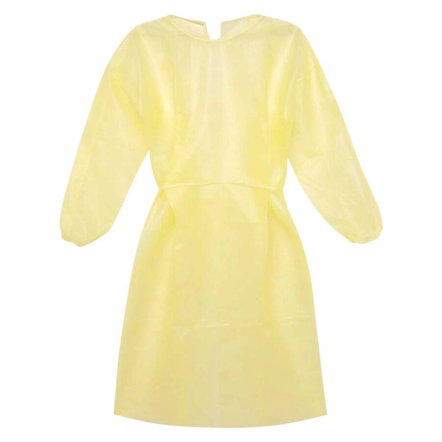 Disposable Yellow Isolation Gown 100pcs/CTN