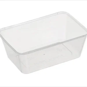 Rectangle Plastic Storage Containers Natural 900ml