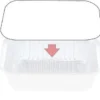 White Board Lids for 7419 Foil Containers