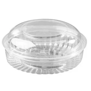 Show Bowl Plastic Containers With Dome Lid Clear 20oz/591ml