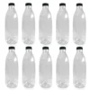 1000ml Round Clear PET Plastic Bottles with Tamper Evident Lids (Round)