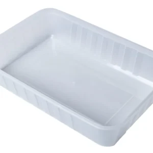500ml Ribbed Rectangle Plastic Containers - Microwave & Freezer Safe