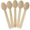 Eco-Friendly Wooden Spoons - Biodegradable & Compostable -16 cm Length
