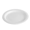 Premium White Dinner Plates - Heavy Duty Reusable Plastic - 9"/230mm