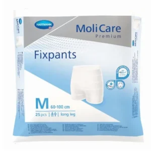 Molicare Premium Fixpants Long Leg Medium Waist 60 100cm Unisex Blue 25's CTN