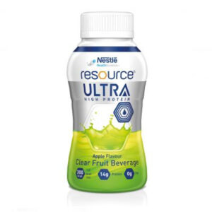 Resource Ultra 200ml Clear Fruit Beverage Apple 200ml x 24 Units