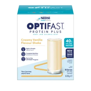 Optifast VLCD protein plus vanilla shake in 63 g sachets provides enhanced protein intake within low calorie nutrition plans. Used in clinical diet programs, this Nutritional Food Supplement supports dietary balance. Supplied by Sumac Medical Supplies, it is available through Nutritional Supplements Online.