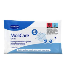 MoliCare Skin Impregnated Wash Gloves (8pcs)
