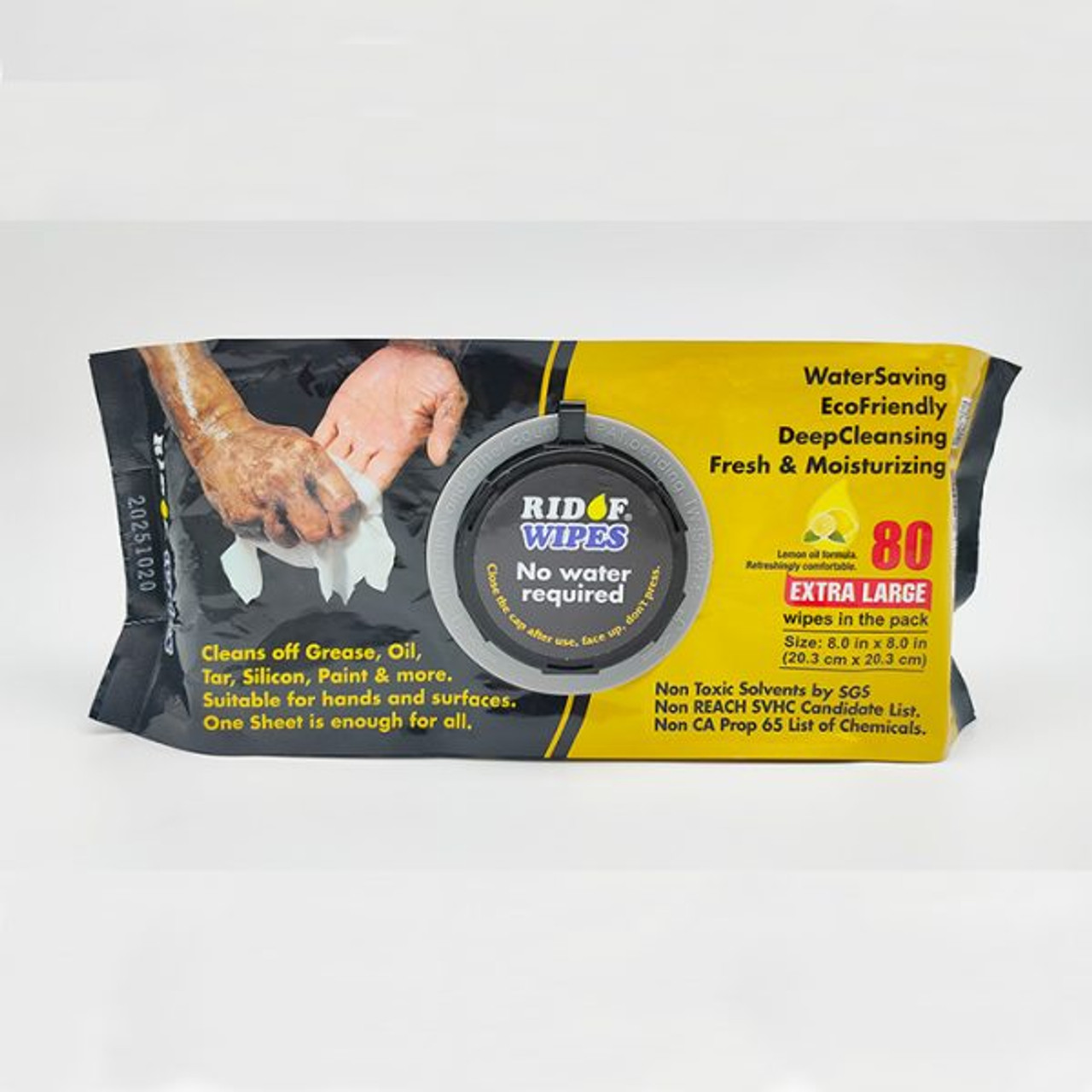 Ridof Industrial Wipes - 80 wipes per pack