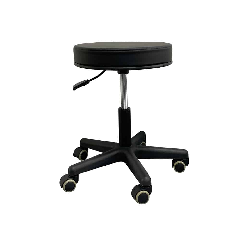 Task Medical Round Stool, Black or Navy Blue