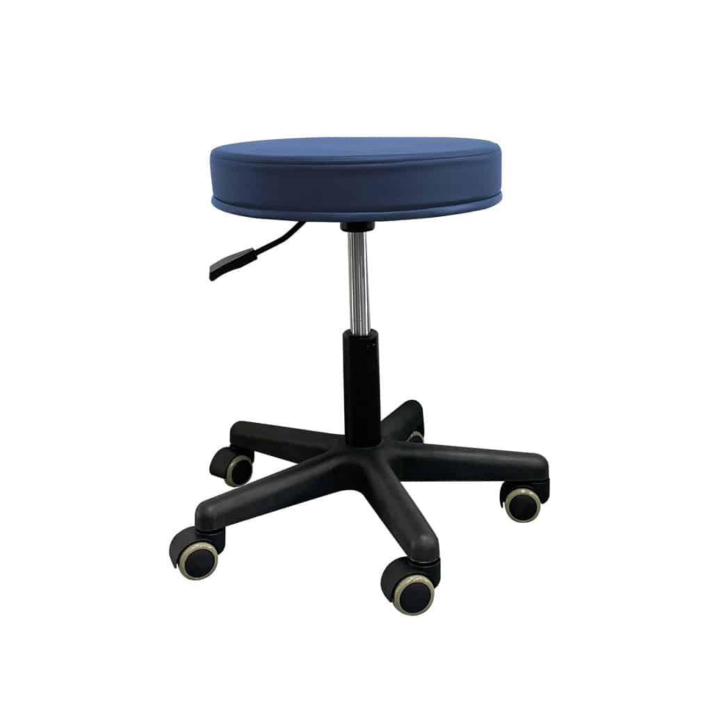 Task Medical Round Stool, Black or Navy Blue - Image 2