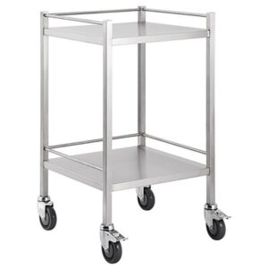 Task Medical Stainless Steel Trolley – Single No Drawer