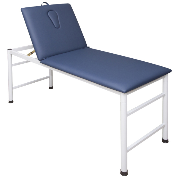 This Task Medical standard examination couch features a fixed height frame with adjustable headrest and a safe working load of up to 250kg. The stable round leg design supports routine examinations and treatment procedures. Used in clinics and consulting rooms, this medical furniture item is supplied by Sumac Medical Supplies alongside hospital beds supplies for outpatient and examination settings.