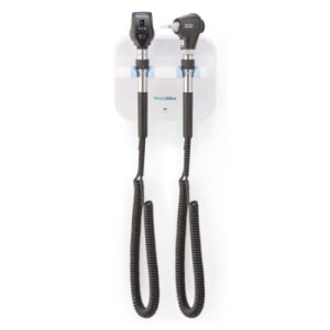 Welch Allyn 77716 Diagnostic Wall System - LED Coaxial Ophthalmoscope And MacroView LED Basic Otoscope Each