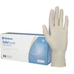 Medicom SafeTouch Ultra Grip Latex Powder Free Textured Examination Gloves