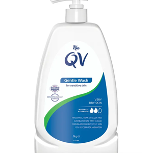 QV Gentle Wash 1kg Pump - Soap Free Hydration Each