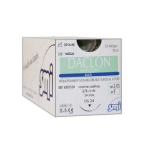 Daclon Nylon 3-0 24mm RC 45cm Blue Box/12