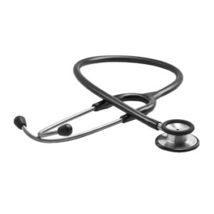 ABN Dual Head Stethoscope Black Each