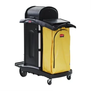 Rubbermaid Janitorial Cleaning Cart with Doors and Hood
