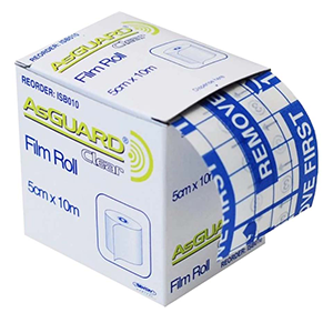 AsGUARD Clear Film Water Resistant, Non-Sterile 5cmx10m- Roll