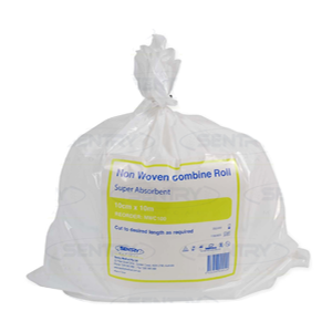 SENTRY Combine Dressing Non Woven Highly Absorbent, 10cmx10m - Roll Each