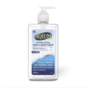 Ego Aqium Antibacterial Hand Sanitiser - 375ml Pump Each