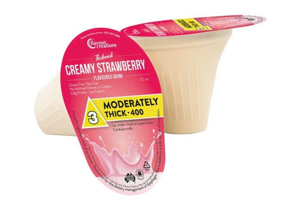 Flavour Creations Creamy Strawberry 400 / 3 Moderately Thick 175ml Box/24