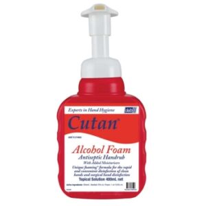Cutan Alcohol Foam Antiseptic Handrub - 400ml Pump Bottle Each