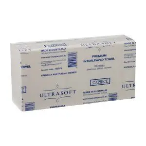Caprice Ultrasoft Slimfold Interleaved Hand Towel 23x21cm CTN/20