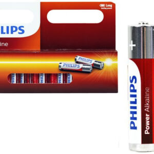 12PCS Philips Long Life Alkaline AAA Battery