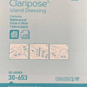 Multigate Claripose Waterproof Island Dressing 12cm x 10cm - Box/10