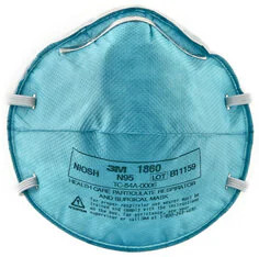 3M Cupped Particulate Respirator & Surgical Mask 1860 20Pk