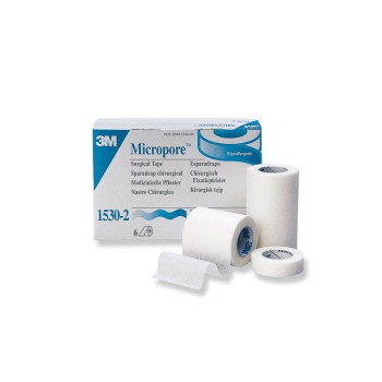 3M Micropore Surgical Tape 50mm X 9.1m White - Box of 6