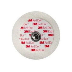 3M Red Dot Pediatric Monitoring Electrodes with 3M Micropore Tape Backing - Bag of 50