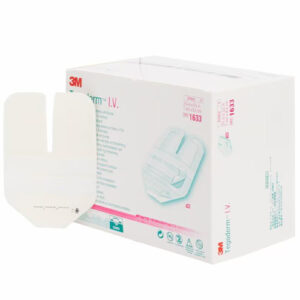3M Tegaderm I.V. Transparent Film Dressing Adult Peripheral 7 cm x 8.5 cm - Box of 100