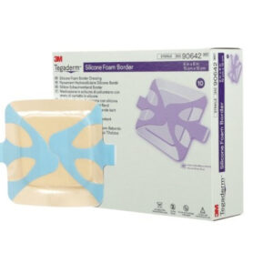 3M Tegaderm Silicone Foam Border 15cm x 15cm - Box of 10