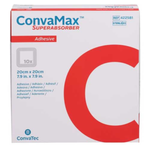 Convatec ConvaMax Superabsorber Adhesive Dressing 20cm x 20cm - Box of 10