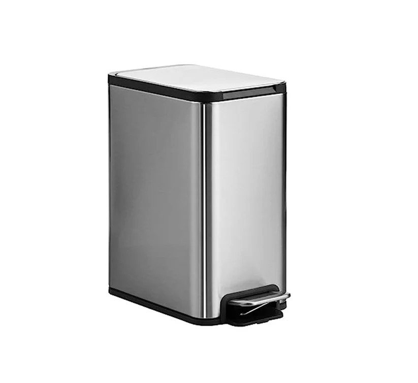 5L SS Indoor Trash Can With Foot Pedal